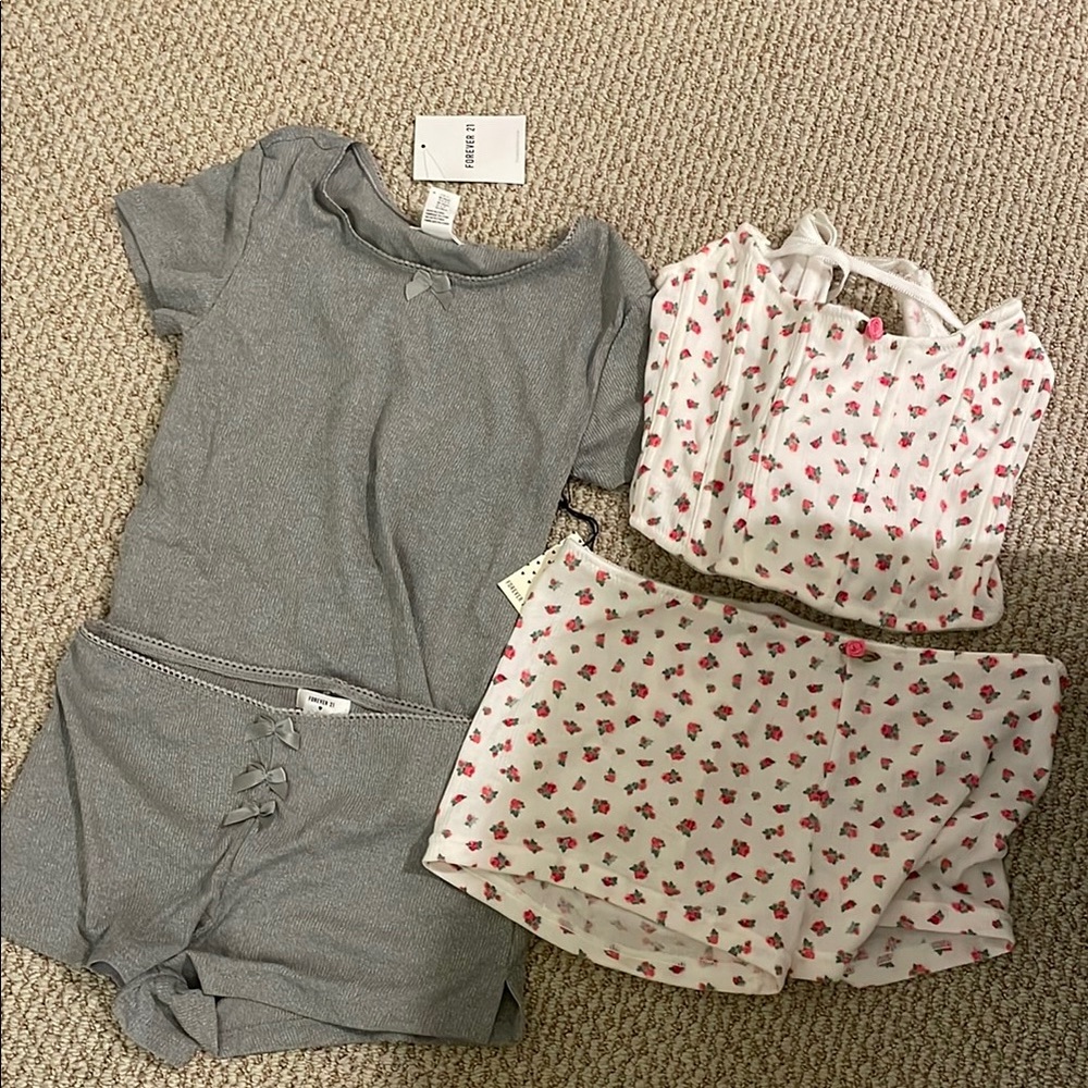 Brandy Melville style top and short sets